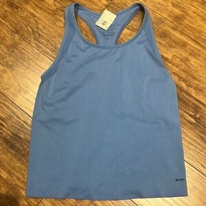MEC seamless blue racerback tank top